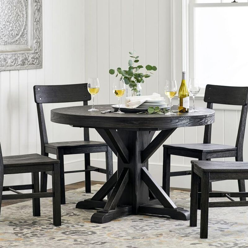 Pottery Barn Benchwright Dining Side Chair Blackened Oak image number 2